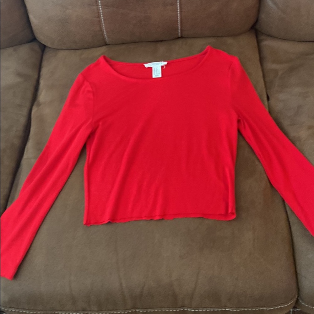Long sleeve cropped shirt